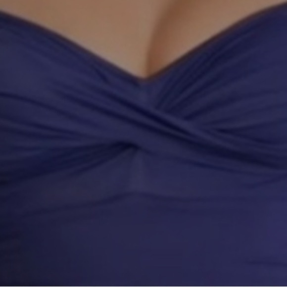 Croft & Barrow Body Sculpting One Piece Swim Suit eggplant size 22W ruched - Picture 6 of 16